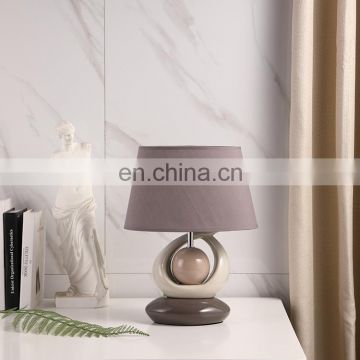 Popular new design hotel home table decoration modern nightstand lamps porcelain for gift