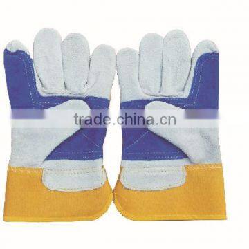 HIGH QUALITY WESTERN EUROPE Double Palm Work Gloves Safety Gloves Leather photo-5