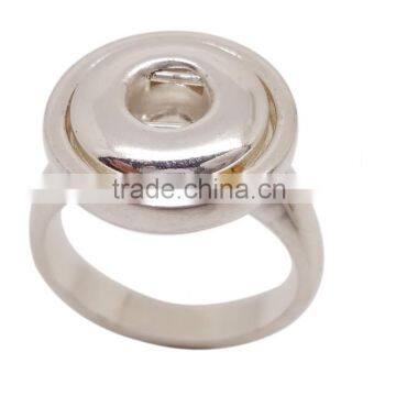 Custom Stainless steel fashion ring snap button ring for man