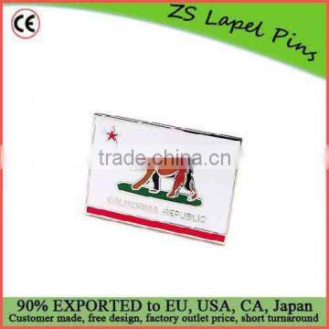 Free digital proof design custom One Pair of California State Flag Cufflinks