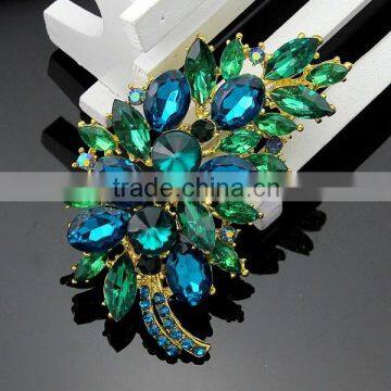wholsale fashion silver gold crystal rhinestone diamond pearl ozel flag pin spider brooch