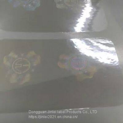 Пользовательский прозрачный голографический наклейка для пластиковых карт и защитной бумаги