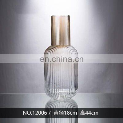 Производитель: принадлежности для дома, украшения для столовой. Круглые стеклянные вазы для стола с сублимационной печатью, прозрачные настольные вазы, поддержка photo-4