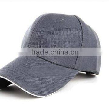 classic hot selling adult size 6 panel plain pure color men baseball cap and hat