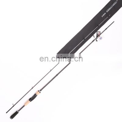 New design 1.98M  2 sections carbon fiber fishing rod spinning telescopic fishing rod