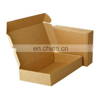 custom corrugated kraft printing holographic apparel packaging brown mailer gift box with logo