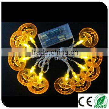 led battery christmas lights with christmas tree, snow, pentagram , mushroom