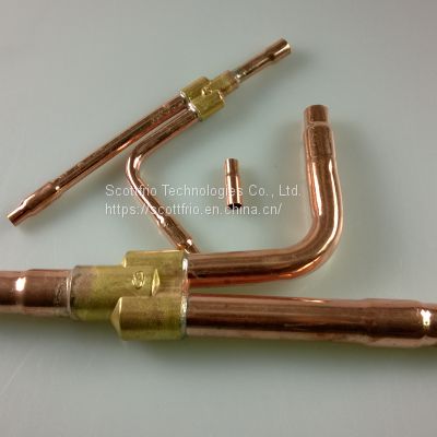 Y Branch Refnet Joint Copper Branch Pipe Fitting For Haier York VRF Air Conditioning SF-FQG-B335A