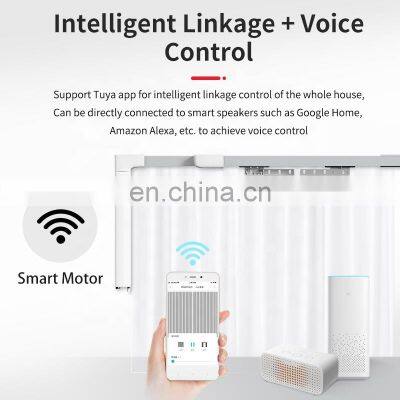 Smart Curtain Rail Flexible Rail For Motorized Controller Ceiling Mount Remote Control System Curtain Track photo-4