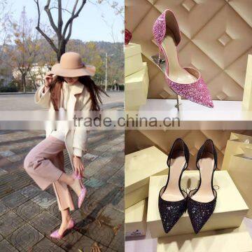 C71690A Sexy Sliver Women Party Wear Shoes New Design Wedding Shoes Bridal photo-2