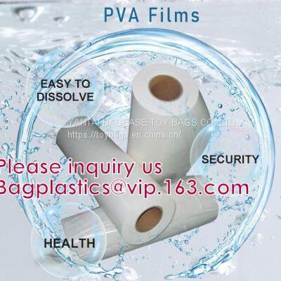 PVA Laundry Film Bags Clothes Washing Powder Capsules Marble Peel Off Film Water Soluble Seed Tape photo-3