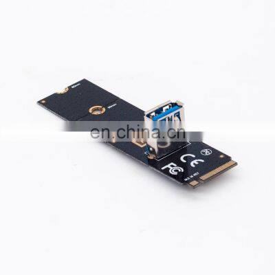 Ngff To Pcie Riser Card M2 Slot To Pcie Expansion Card Convertor Usb 3.0 Extender Adapter For Graphics Cards