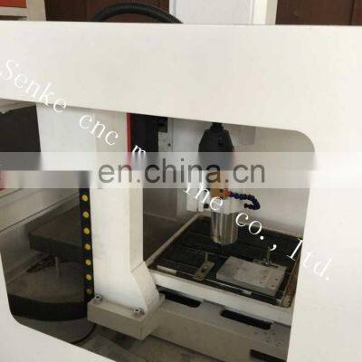 SKM-4040 Small Metal Cnc Router Coin Engraving Machine With Dust Cover photo-3