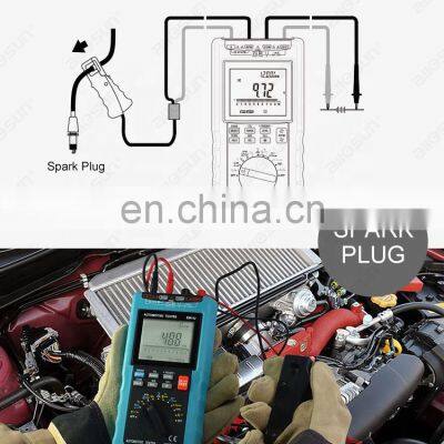 All-sun EM132 Automotive Multimeter Digital Auto Diagnosis Tacho Meter AC DC Amp Volt Ohm Temp Battery Tester Engine RPM photo-2