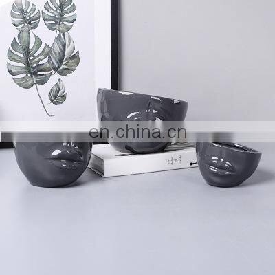 Modern Decorative Handmade Art Porcelain Creatice Vase Face Lip Design Ceramic Flower Pot photo-2