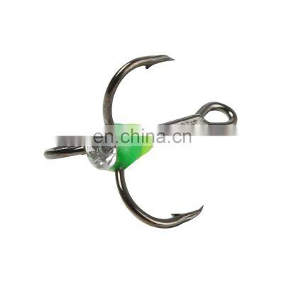 JOHNCOO New Winter Ice Fishing Hook 6# Treble Hook High Carbon Steel Fishing Tackle