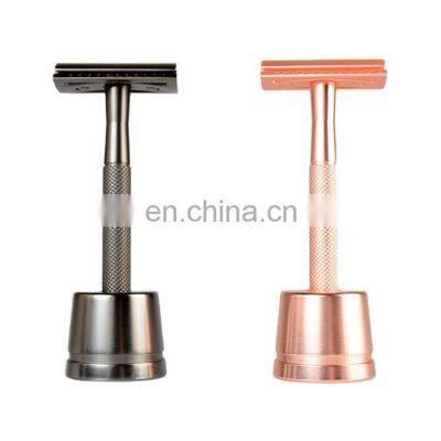 high quality custom logo Classic adjustable men shaving double metal Safety Razor