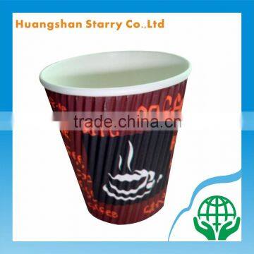 Hot Coffee Cup Customized Ripple Wall Cup Carrier