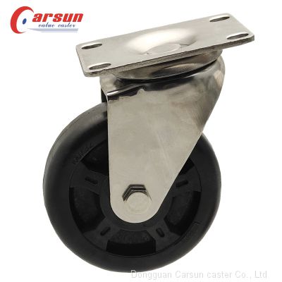 Medium duty castors 5 inch stainless steel high temperature resistant swivel caster oven casters high heat caster wheel