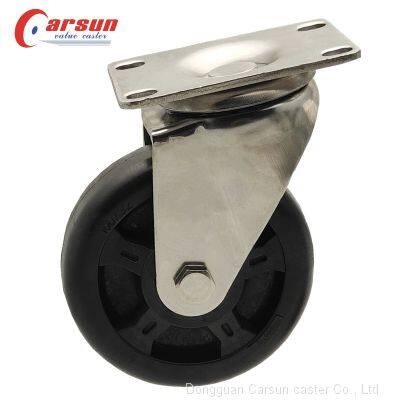 Medium Duty Castors 5 Inch Stainless Steel High Temperature Resistant Swivel Caster Oven Casters High Heat Caster Wheel