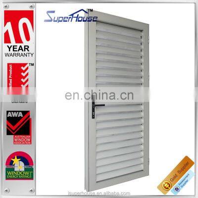 Superhouse Special Aluminium Exterior Aluminium Vented Loure Door With Chinese Best Workmanship