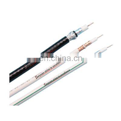 Cca Copper RG59 2dc Coaxial Cable Rg59 Coaxial Cable Coaxial CCS 18 AWG Black 1000ft photo-2