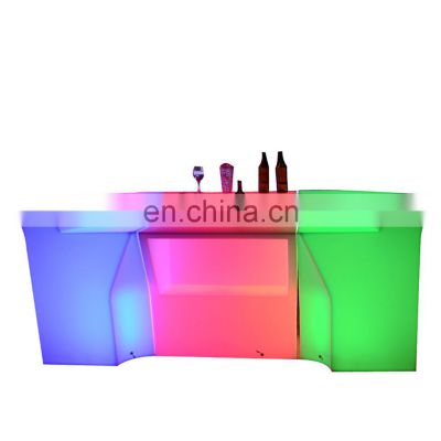 events party nightclub led outdoor furniture shining bar counter for bar table set for party event wedding decoration