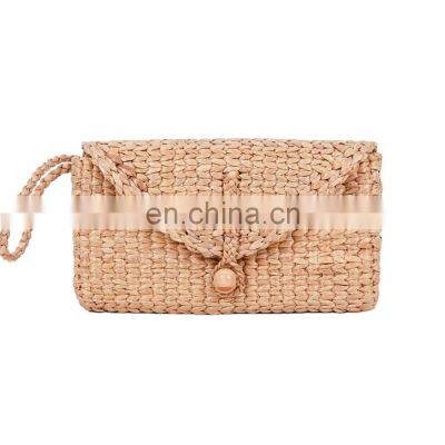 Handmade Woven, Straw Purse Bag water hyacinth handbag, Summer Beach Bag Wholesale