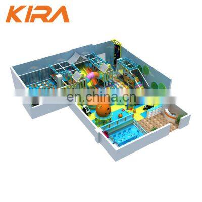 KIRA Huge Indoor Playground Activity Center for Kids Customized Indoor Play Equipment Playground