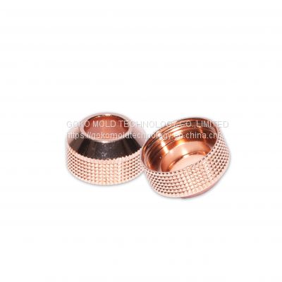 CNC lathe precision parts rose Gold vape tank seat High Precision Machined Parts  4.0 Manufacturer Customized