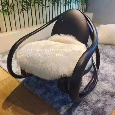 Move Rocking Chair A Rocking Armchair With Great Aesthetic Balance. photo-2