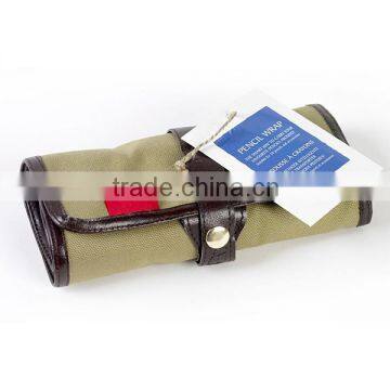 Durable Canvas Roll Pencil Case Stylish Foldable Roll Pencil Case Bag With 30 Pencil Holders photo-2
