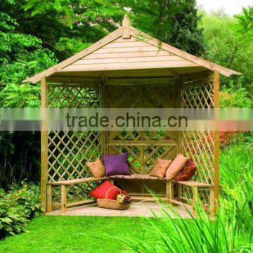 Artficial garden set /outdoor sale wood garden pavilion