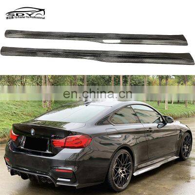 F82 F83  Carbon Fiber Side Skirts PSM style For BMW F82 F83  M4 Carbon Fiber Side Bumper Body Kit