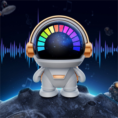 2024 New Wireless Cool Mini Astronaut Space Robot Speaker LED Lights Effect Indoor And Outdoor Gaming Speaker For Living Room