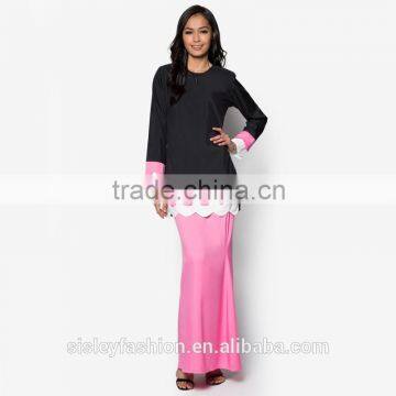 China supply design baju kurung moden with high quality Muslim dress BJ031