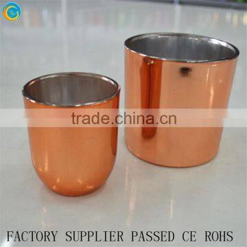 Exported to Canada copper glass candle holders containers for candles glasses for candles                        
                                                Quality Choice