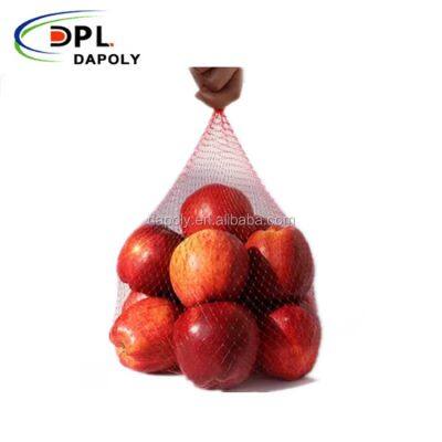 Made in China Poly Mesh Net Packing Bag for Fresh Fruit Apple Orange Pear Net Mesh Fruit Packaging Bags photo-3
