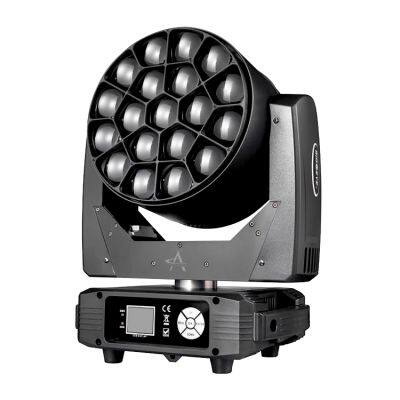 FY-1915 19x15W 4in1 Osram Light Stage Moving Head Light Wash Zoom Beam Light Bee Eye with DMX Control for Stage Night Club Bar Party Dj Ktv