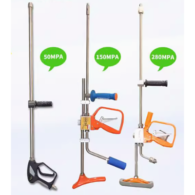 1500bar High-Pressure Water Spray Gun Overflow Jetting Gun with Surface Cleaning Nozzle for Surface Cleaning Condition