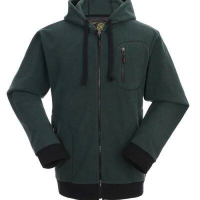 High Quality Warm Outdoor Running Custom Logo Warm Blank Plain Windbreaker Zipper Waterproof Polar Men Winter Polar Fleece Jacket photo-4