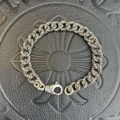 Mens Hiphop Chain Bracelet 10mm Width Real 925 Silver Single Row Vvs Excellent Cut Diamond Moissanite Cuban Link Bracelet photo-2