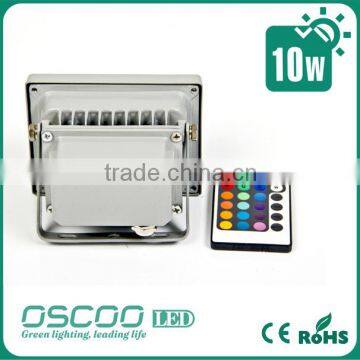hot sale square rgb 10w led floodlight 220V 110v 100-240v with remote control