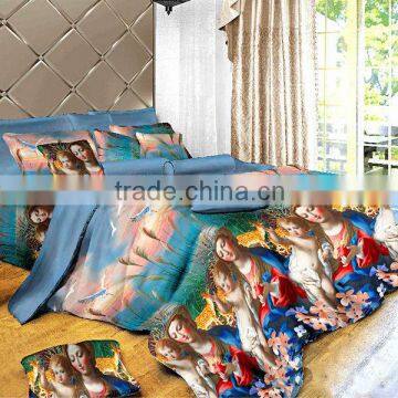 100% POLYESTER IMITATED REACTIVE PRINT PEOPLE 3D BEDDING SETS