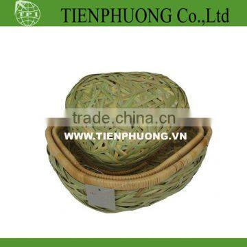 Natural bamboo basket, vietnam bamboo products