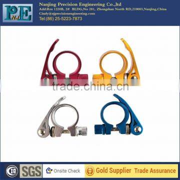 High class aluminium bicycle forging seat post clamp,anodising seat post clamp