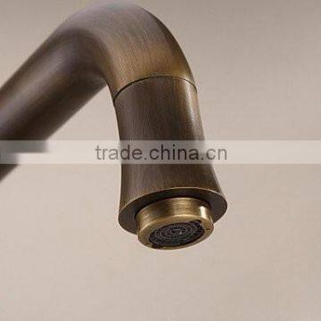 Bronze Long Spout Single Handle Brass Kitchen Faucet photo-2