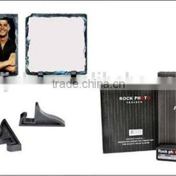 DIY sublimation rock photo,DIY rock gift,sublimation slate photo