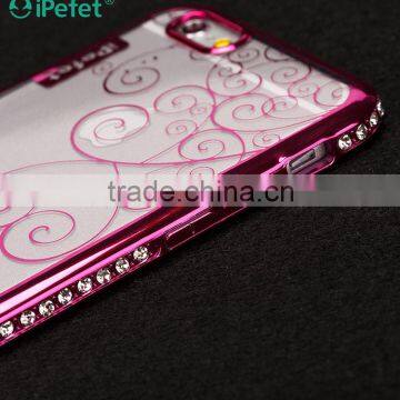 Electroplating Diamond Bumper Clear Crystal TPU Mobile Phone Case Cover For IPhone 6/s photo-3