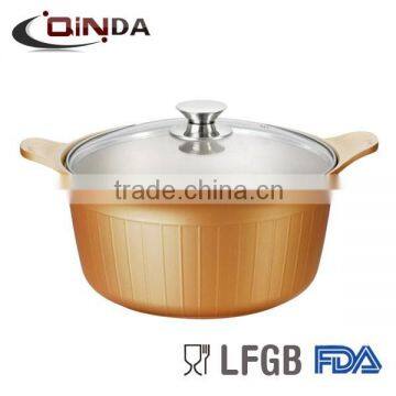 Eco-Friendly new style die-cast deep nonstick sauce pan